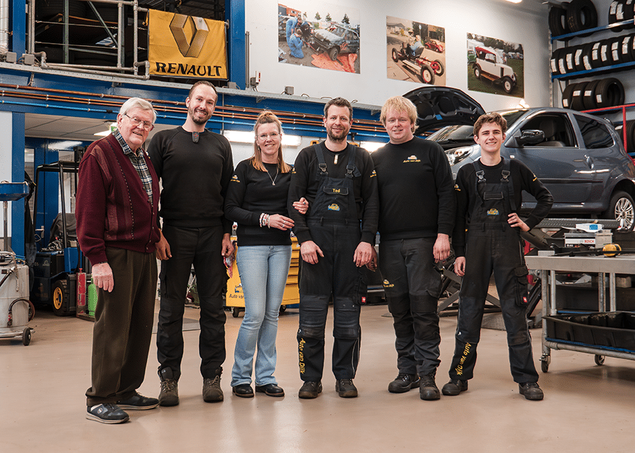 Team foto Auto van Dijk